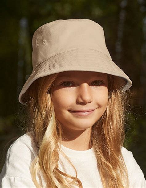 Bucket hat in cotton .